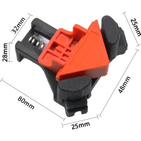 NALOOKAMIC Lot de 4 colliers de serrage d'angle à angle droit de 90 degrés pour menuiserie, Outillage Bois, localisateur de Trous, Pour le Travail du Bois, le Cadre Photo Bricolage, Outils à Main (1/4)