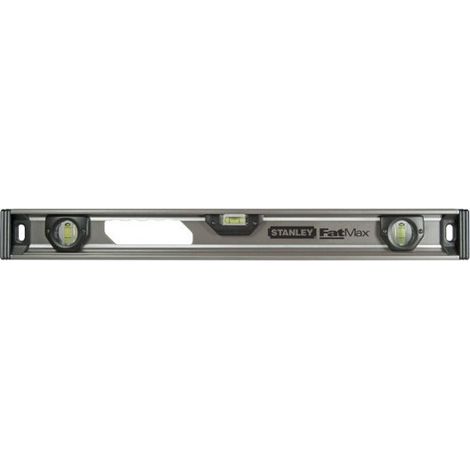 Stanley – Niveau à bulle I-Beam 60 cm – Précision +/- 0,5 mm/m – Corps en aluminium léger – Embouts absorbeurs de chocs (1/7)
