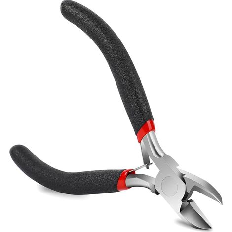 2 alicates de corte para manualidades: alicates pequeños para la fabricación de joyas, alambre floral y cuerdas de guitarra. Herramienta multiusos. (1/5)