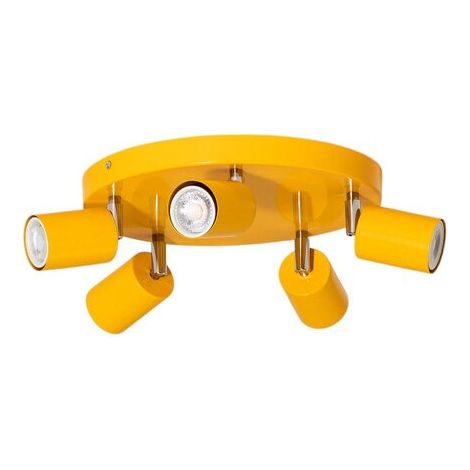 [GEBRAUCHT] B-Ware Luminex Fun Deckenstrahler Lampe Deckenleuchte gelb GU10 verstellbar 30cm (1/2)