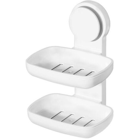 porte savon porte savon porte savon porte éponge robuste pour douche, baignoire, baignoire et évier de cuisine sans perçage amovible (1/5)