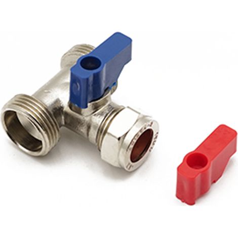 Primaflow W/M Valve Tee 15mm x 3/4" x 3/4" (1/2)