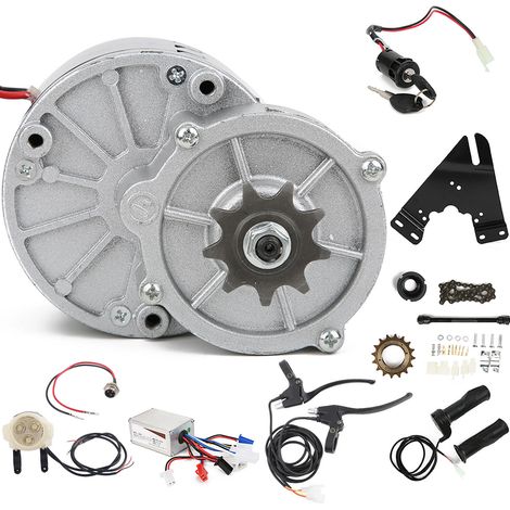 14 pièces Kit Conversion Vélo Électrique Accessoires E-Bike 24V 250W Installation Facile (1/5)