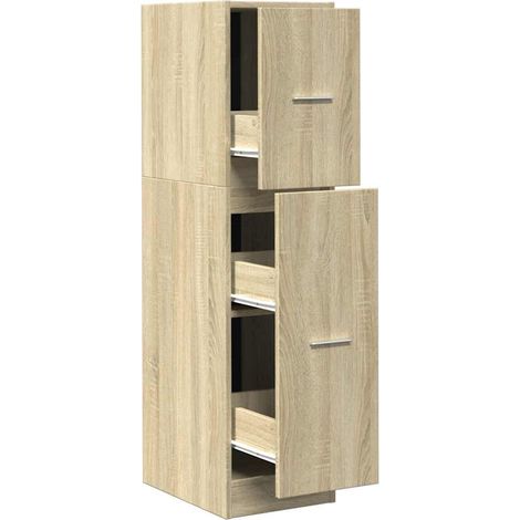 Maison Exclusive - Armadietto da Farmacia Rovere Sonoma 30x41x118 cm in Truciolato