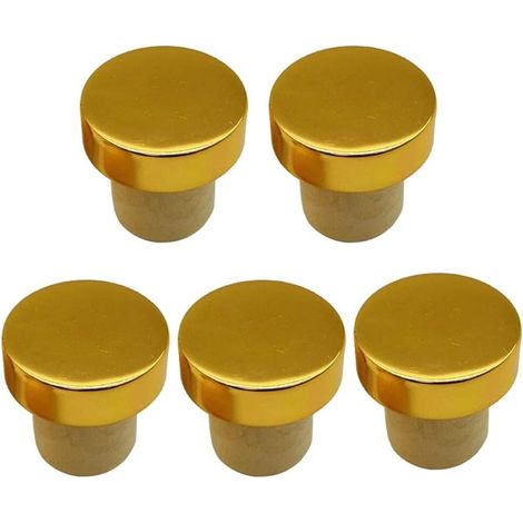 Lot de 5 bouchons liège, plastique, pour bouteille et carafe (1/5)