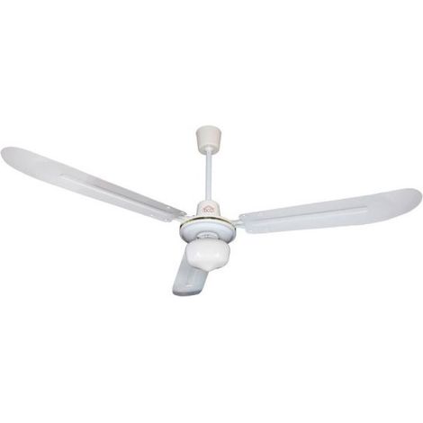 Ventilateur mural bioclimatique avec lumière intégrée et 3 pales en métal (1/2)