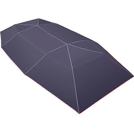 Car Sun Shade Umbrella Cover Tent Cloth Uv Protect 4.2 x 2.1M Blue-- (1/5)