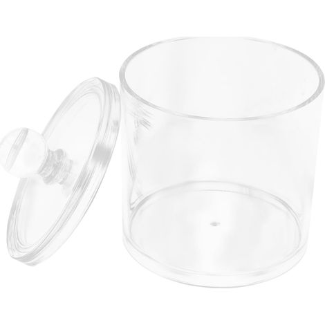 Großer Acryldeckel Behälter für Wattepads und Wattestäbchen (1/5)
