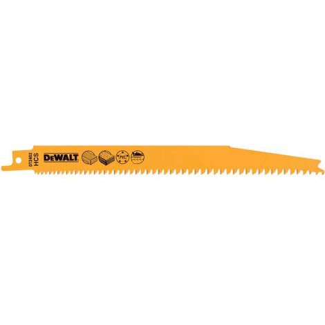 DeWalt Säbelsägeblatt HCS Holz 203 mm, 5 Stk.