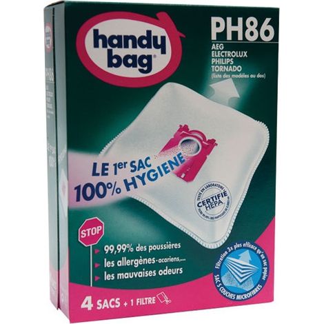 Handy Bag PH86 PH96 sacs aspirateurs compatibles Philips Electrolux (1/5)