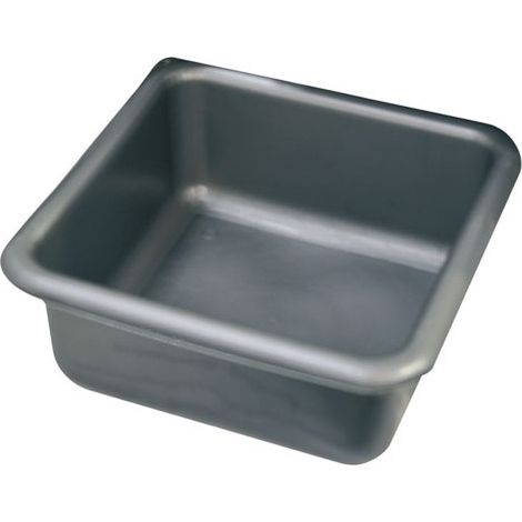 Vasca quadrata 38cm 15 L Argento - Alluminio e Plastica