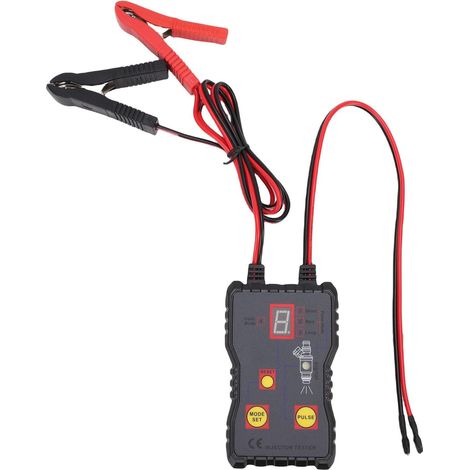 Kit de Nettoyage de Testeur D'injecteur de Carburant, Testeur D'injecteur de Voiture 12 V 4 Modes D'impulsion avec Protection Contre Les Courts-Circuits et Affichage LED, pour (1/5)