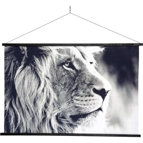 Tableau toile Lion 73x110 cm (1/3)