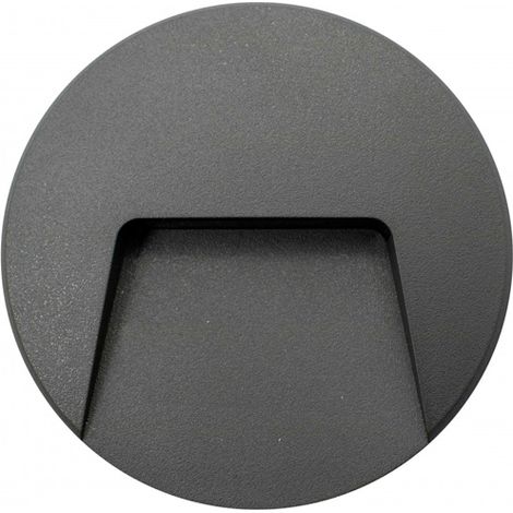 Baliza de Superficie Led Redondo Project Negro 3W IP65 Blanco Cálido 3000K   | IluminaShop (1/2)