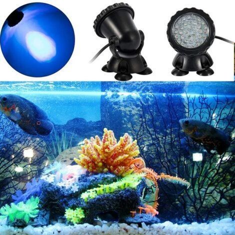 Projecteur Aquarium avec Base IP68 3.5W 12V Lampe Spot Eclairage Submersible Multicolore Angle Réglable Lampe Sous-Marine Led Submersible Décoration Bassin Piscine Aquarium (1/3)