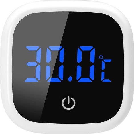 Thermomètre numérique pour aquarium, thermomètre LED pour poissons, thermomètre adhésif pour reptiles avec écran tactile, grands chiffres, fonctionne sur piles, pour poissons (1/5)