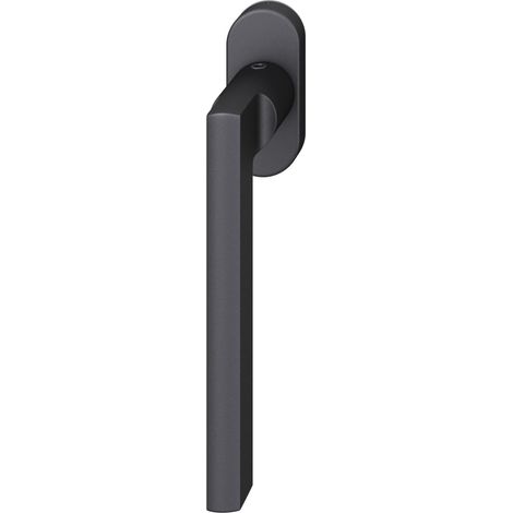 FSB Fenstergriff 34 1035 ovale Rosette 27 x 62, Aluminium schwarz matt (1/3)