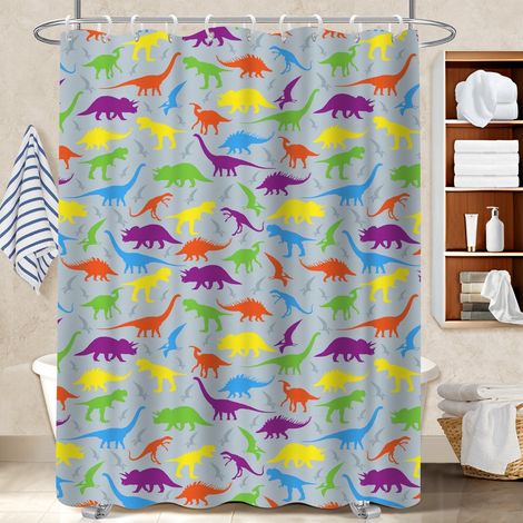 Kit rideau de douche en polyester 180x180 design rideau étanche pour personne allergique (1/5)