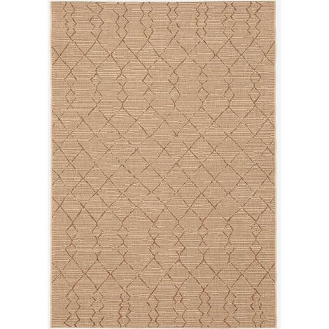Outdoor-Teppich aus Polypropylen in Sisal-Optik, Farbe Taupe Grace (1/2)