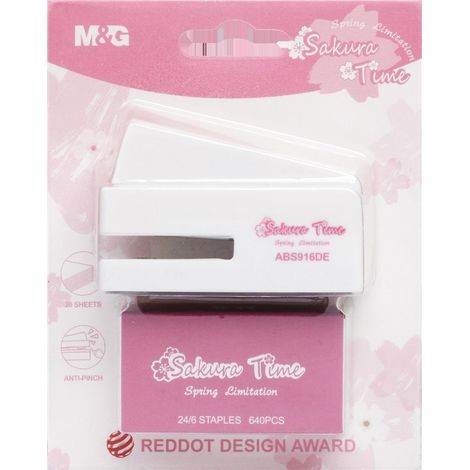 Grapadora mini Sakura 24/6 para 20 hojas M&G