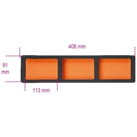 Beta VPM7C Moule thermoformé en EVA souple avec 3 plateaux