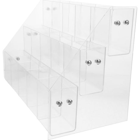 3-stufiger Stiftehalter aus transparentem Acryl (1/5)