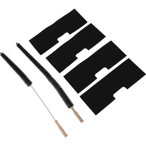 Lot de 4 filtres à peluches pour lave-linge séchant avec 2 brosses de ventilation - Filtres de rechange lavables et réutilisables pour machine à laver WH01X35719 (1/5)