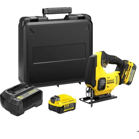 Akku-Stichsäge - 18V - STANLEY FATMAX V20 - SFMCS600M2K-QW - 19mm - 2 Batterien 4 Ah + 2 A Ladegerät