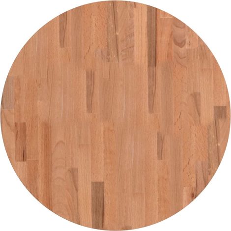 Dessus de table Dessus de bureau Plateau de table Ø60x2,5 cm rond bois massif de hêtre (1/5)