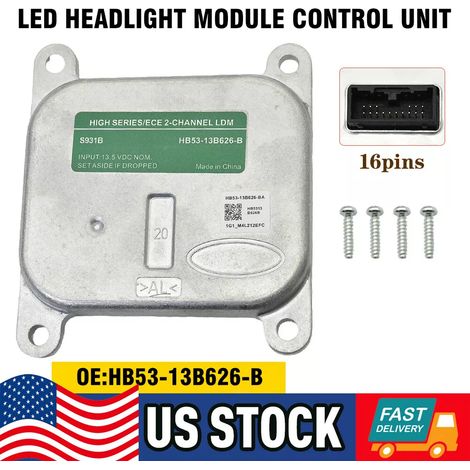 1 module de commande de phares à DEL, pour Ford Explorer 2016–2019, référence HB53-13B626-B (1/5)