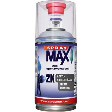 Apprêt acrylique - SprayMax 2K - Gris moyen - 250 ml - Bi-composants (2K)