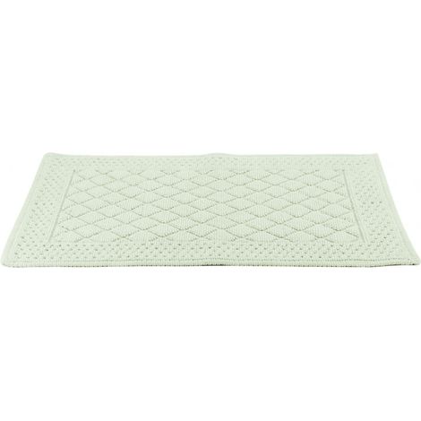 Alfombra de baño L.50 x L.80 cm crema 5, Lily Centrale Brico
