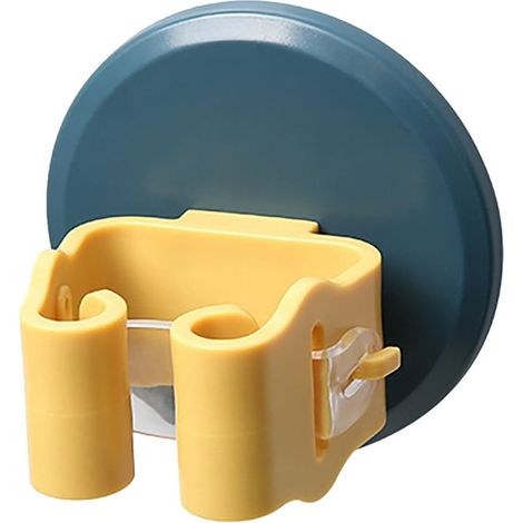 Support Mop - Murale Auto-Adhésive Sans Perçage - Fixation Silicone Antidérapante - Pour Balais Et Accessoires Ménagers - 1 Pièce (1/3)