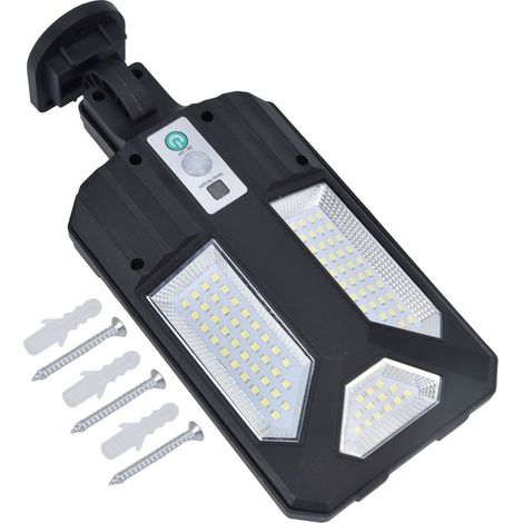 Applique murale solaire IP65 étanche 87LED 2400MAH batterie 3000LM capteur de mouvement lampe pour chemin jardin (1/5)