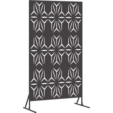 Maison Exclusive - Sichtschutz Schwarz 100 x 50 x 180 cm Stahl