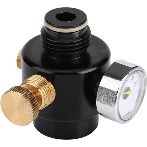 CO2 Pressure Regulator in Steel Alloy, CO2 & Compress, Air Pressure Regulator, Gas Regulator 0-300 psi A (1/5)