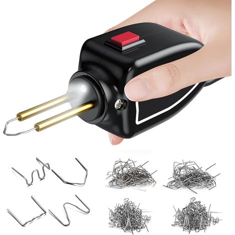 Machine Souder en Plastique 100W: Kit de Réparation de Pare-chocs de Voiture Soudure Plastique avec 200 clous de soudage (1/5)