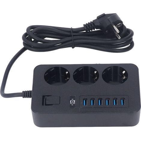 Multifunctional USB Power Strip, Flame Retardant, Smart Power Strip 110- for Home Garage (1/5)