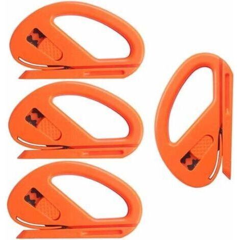 Snitty Safety Cutter Car Vinyl Wrap Cutting Tool Carbon Fiber Cutting Application Knife, Pack of 4 (1/5)