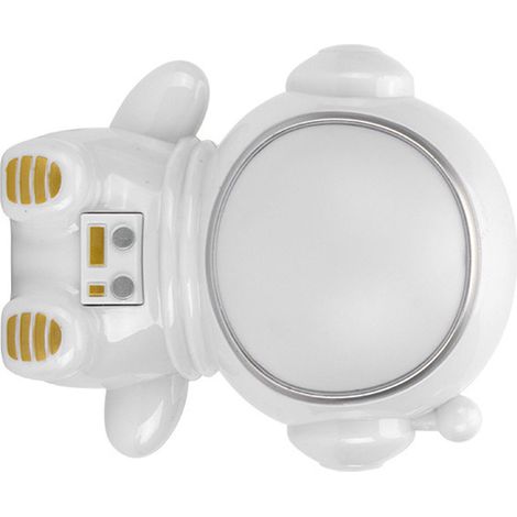 Veilleuse LED 3 modes, colorée, motif astronaute mignon, port USB, lampe de chevet blanche pour chambre ou dortoir