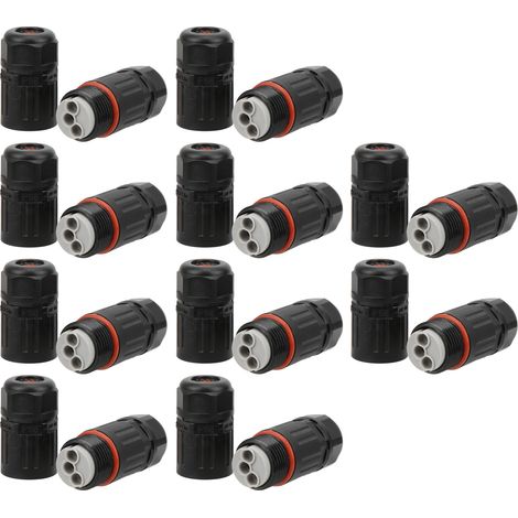 10-teiliges IP68 wasserdichtes Stecker-Sortiment für Straßen- und Außenbeleuchtung
