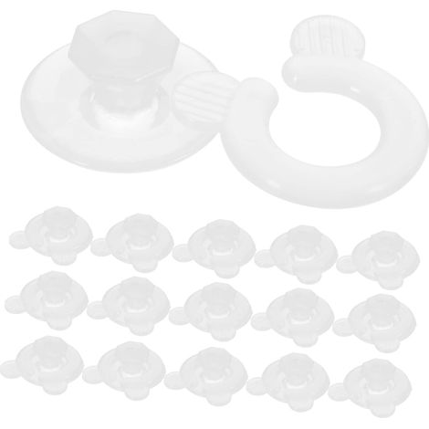 Bettdecken 16 Pièces Teiliges Clips Transparente Bettlakenspanner aus Sicherem rutschfeste (1/5)
