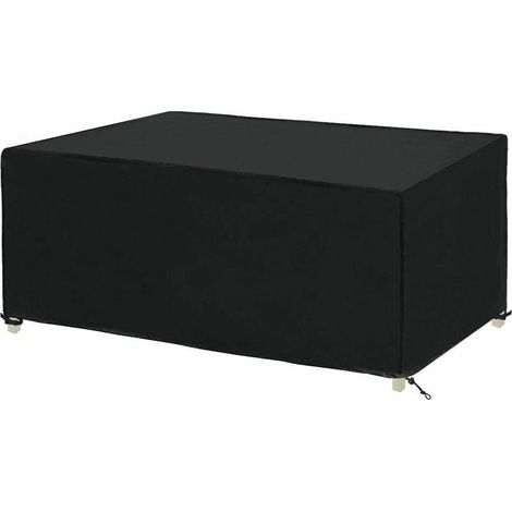 Copertura per tavolo da giardino rettangolare, copertura protettiva impermeabile per mobili da giardino, copertura protettiva per set da giardino, telone impermeabile, tessuto Oxford (180 x 120 x 70 c (1/5)