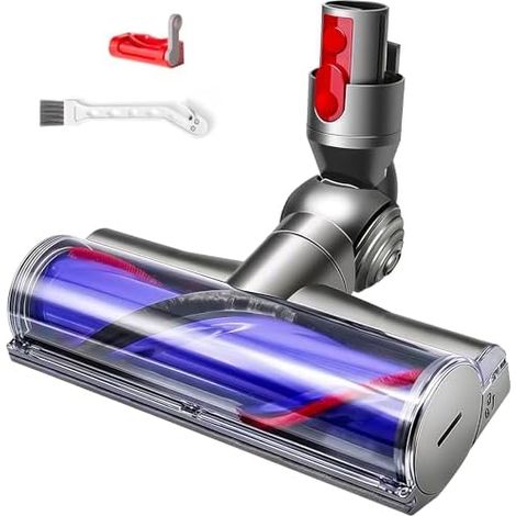 Tête de Brosse pour Dyson V7 V8 V10 V11 V15, Brosse électrique pour Dyson SV10 SV11 SV12 SV14, Pièce de Remplacement pour Brosse à Rouleau, Compatible Tapis & Sols Durs (1/5)