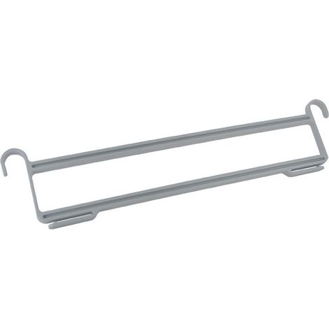Cintre porte pantalons - Décor : Gris clair - Hauteur : 100 mm - Largeur : 12 mm - Longueur : 440 mm - Matériau : Nylon - AMBOS (1/3)