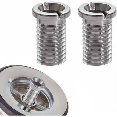 2 Pièces Vis De Panier D'Évier,Vis Pour Panier D'Évier,25Mm Vis Pour Panier D'Évier Acier Inoxydable, Vis De Bonde En Acier Inoxydable,Vis De Bouchon (1/4)