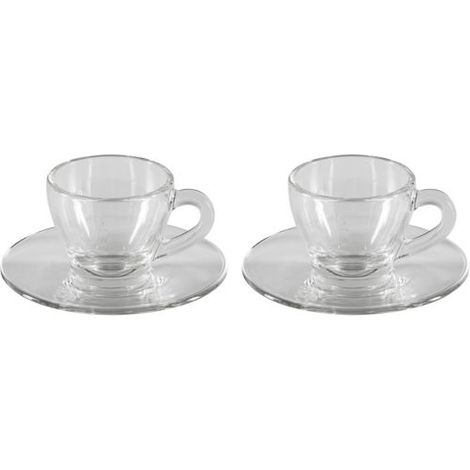 Bialetti Moka-Tassen Set Glas ISTITUZIONALE 2 Tassen Kannen & Geschirr