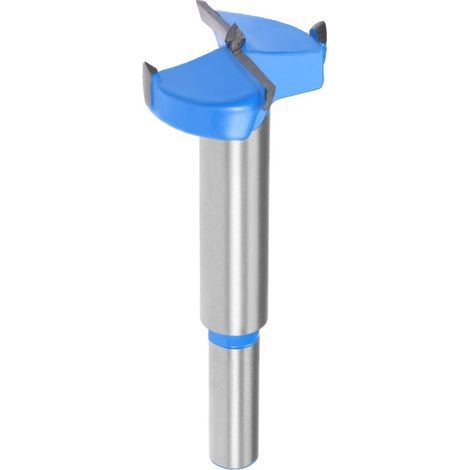 Punte da trapano Forstner da 28 mm, in carburo di tungsteno, per seghe a tazza per legno, foratura di fori per cerniere per la lavorazione del legno (blu, grigio) (1/5)