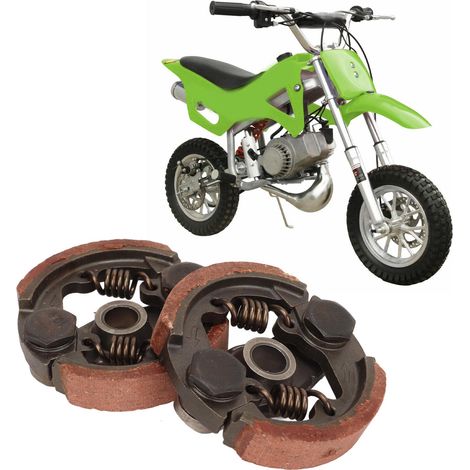 Paire d'embrayages adaptés aux mini-motos tout-terrain 2 temps 49 cm³.