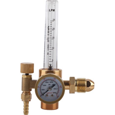 Régulateur de Pression d'Argon en Cuivre avec Débitmètre – Connexion CGA580 pour TIG/MIG – 1 Pièce (1/5)